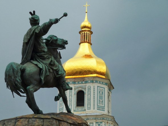 023 - Campanario de Santa Sofía y Bogdan Jmelnytsky